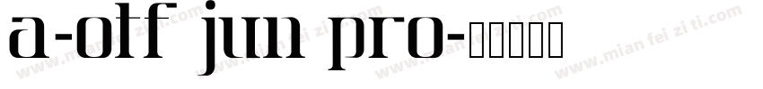 A-OTF Jun Pro字体转换